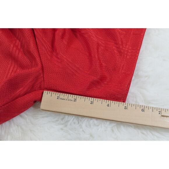 NWT Vintage Y2K 90s ADIDAS Soccer TREVISO Polyester Men's Red Shorts Large - Picture 9 of 11